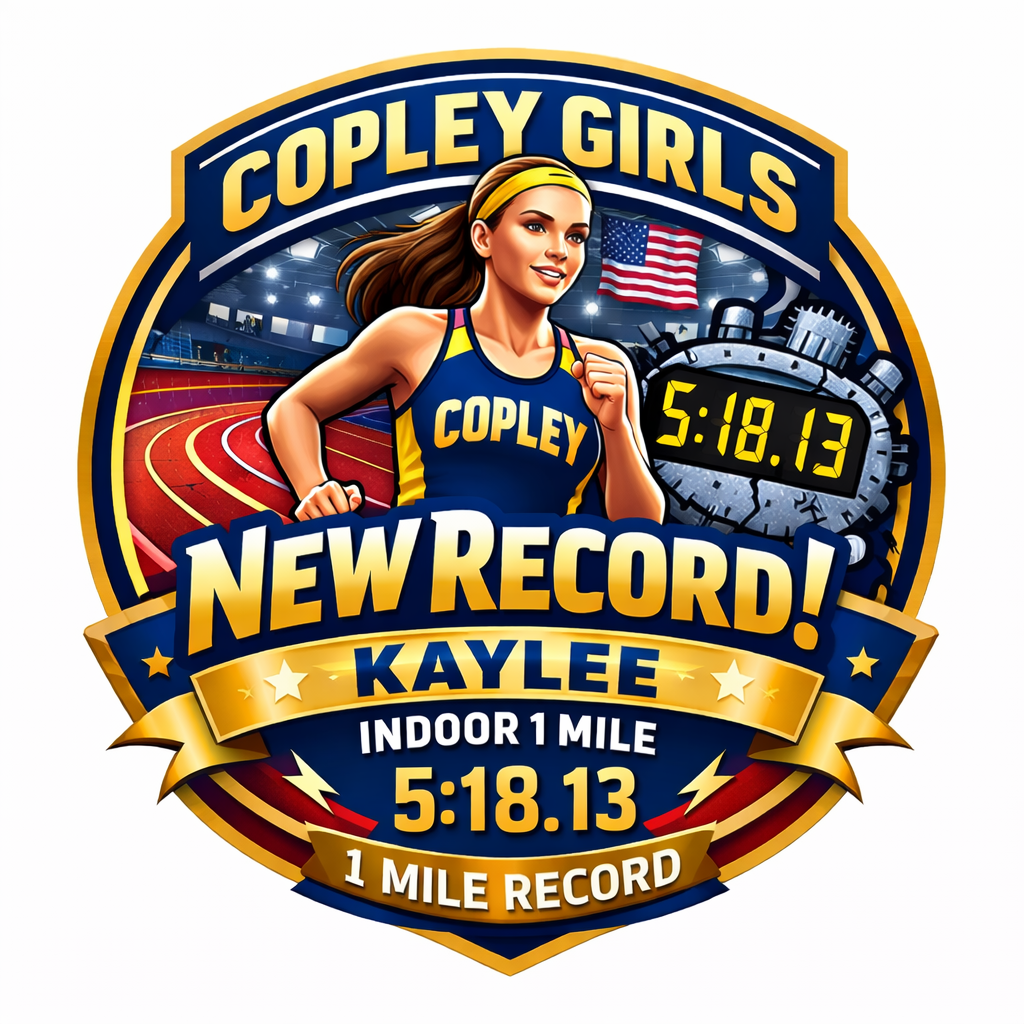 Girls1MileIndoorRecord badge