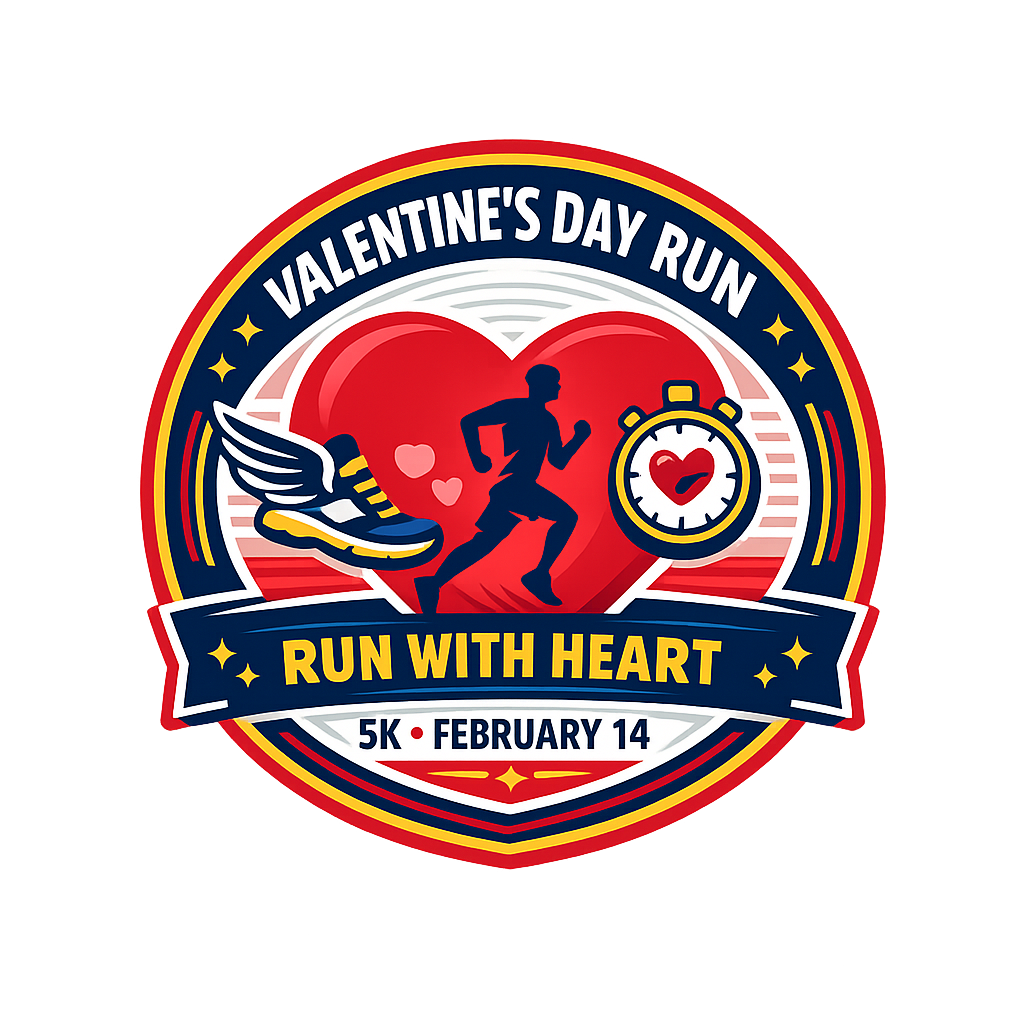 Valentines Day Run badge